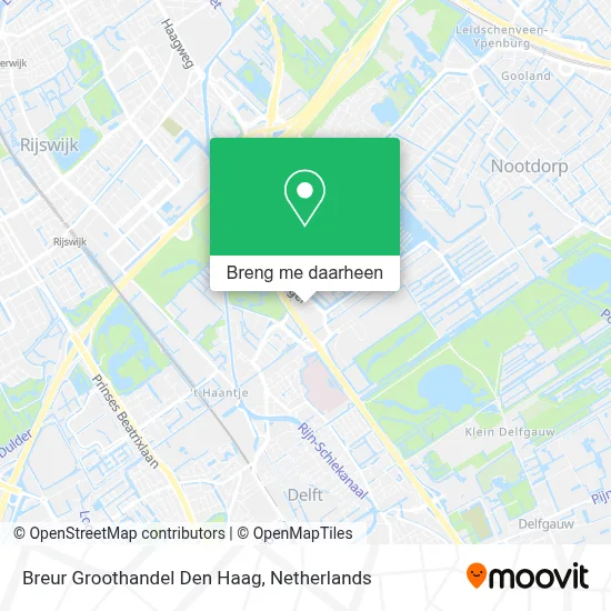 Breur Groothandel Den Haag kaart
