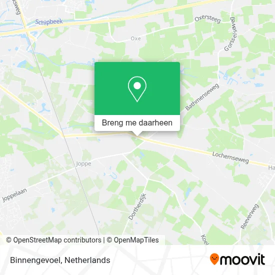 Binnengevoel kaart