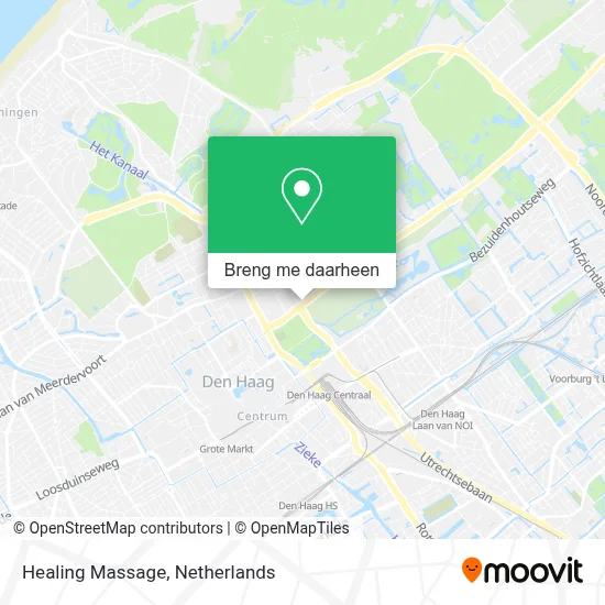 Healing Massage kaart