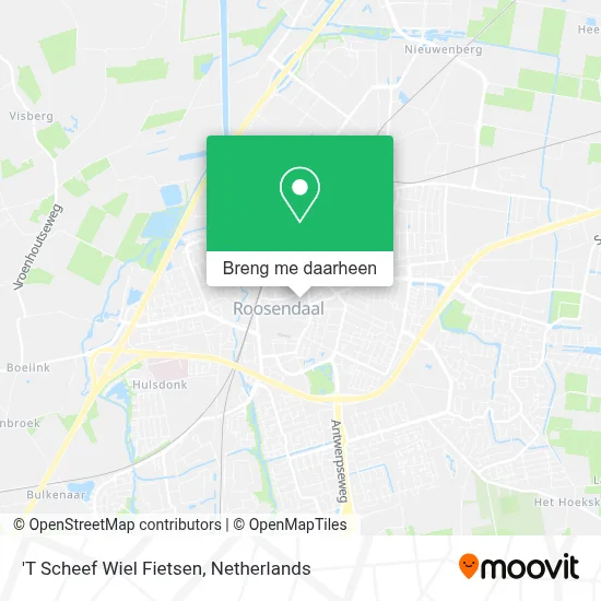 'T Scheef Wiel Fietsen kaart