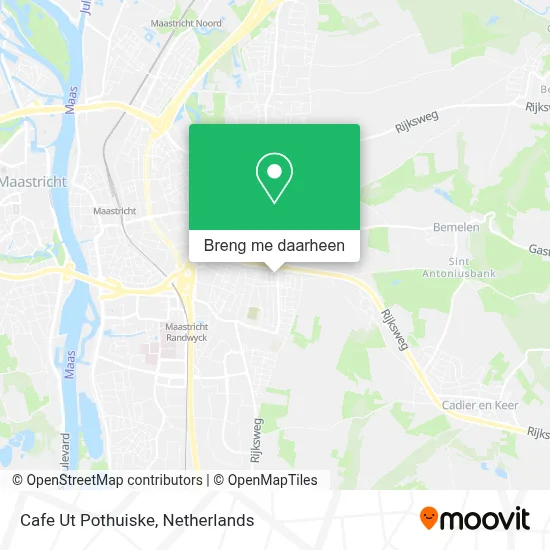 Cafe Ut Pothuiske kaart