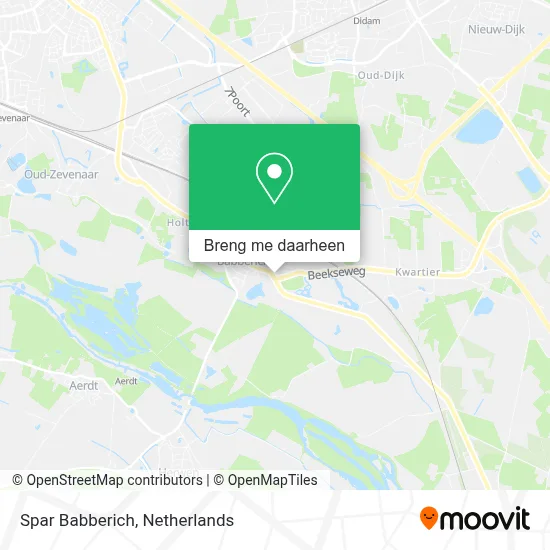 Spar Babberich kaart