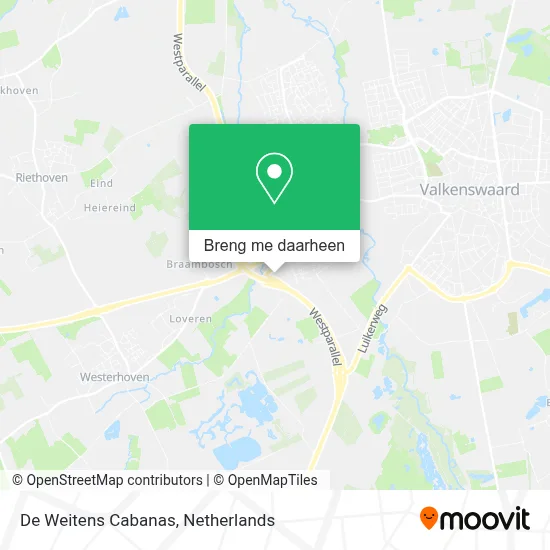 De Weitens Cabanas kaart