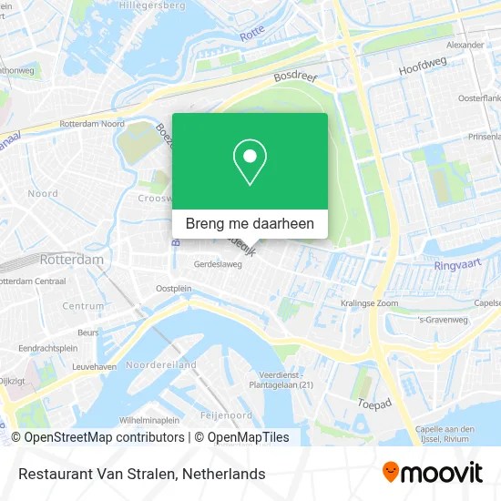 Restaurant Van Stralen kaart