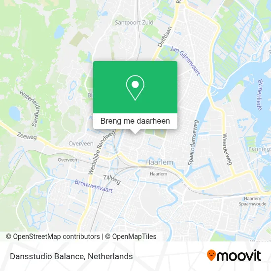 Dansstudio Balance kaart