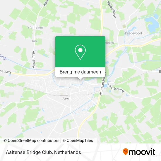 Aaltense Bridge Club kaart