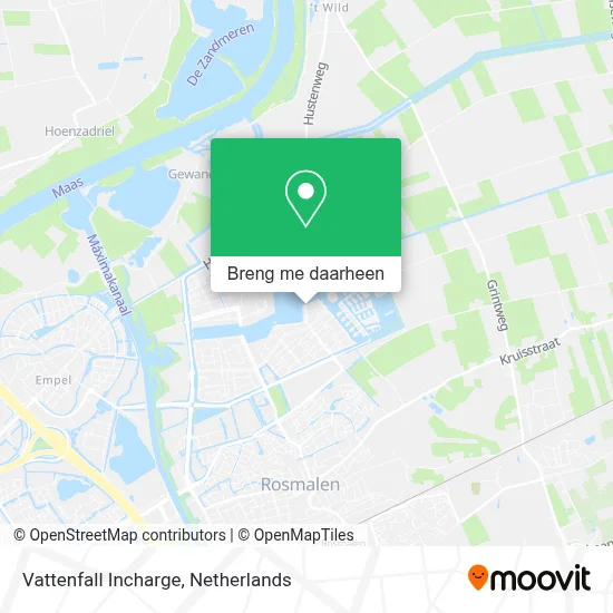 Vattenfall Incharge kaart
