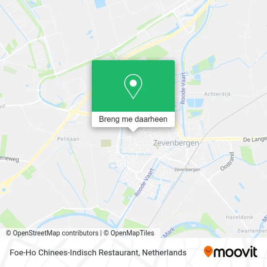 Foe-Ho Chinees-Indisch Restaurant kaart