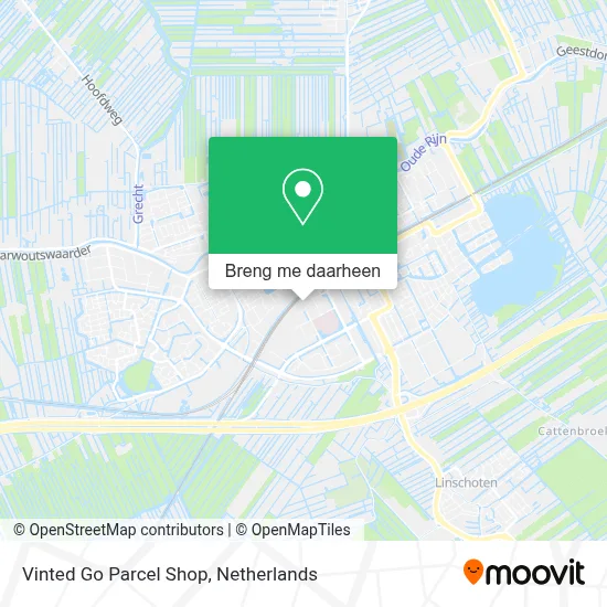 Vinted Go Parcel Shop kaart