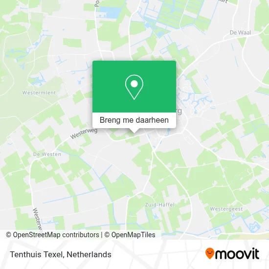 Tenthuis Texel kaart