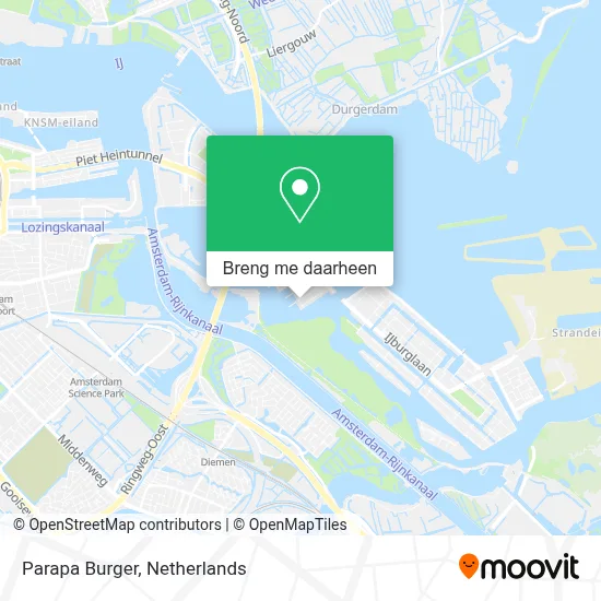 Parapa Burger kaart