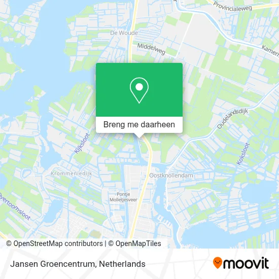 Jansen Groencentrum kaart