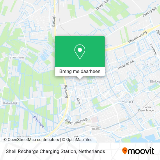 Shell Recharge Charging Station kaart