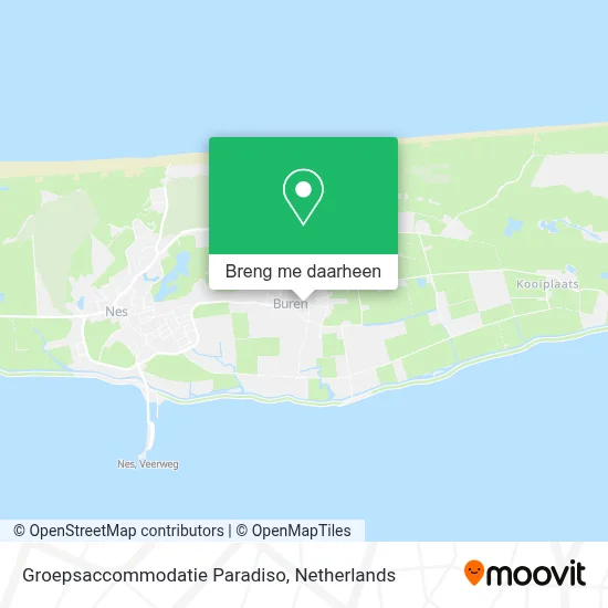 Groepsaccommodatie Paradiso kaart