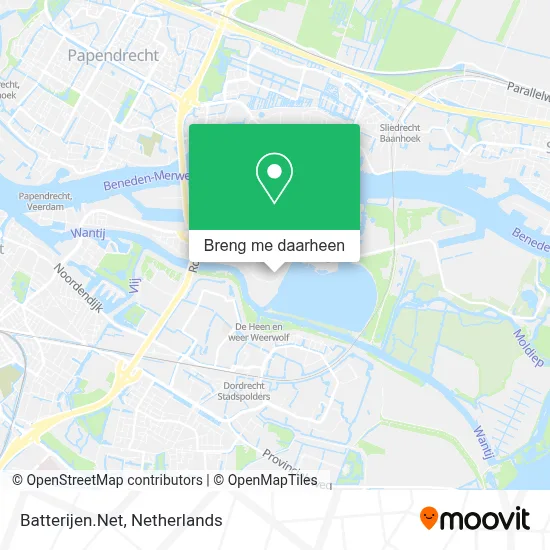 Batterijen.Net kaart