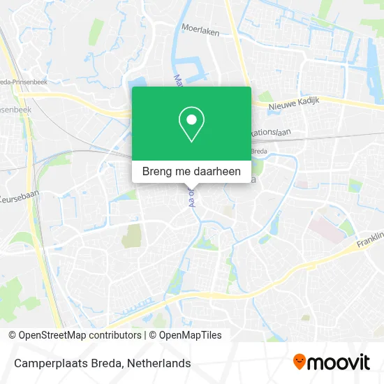 Camperplaats Breda kaart