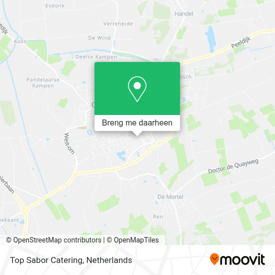 Top Sabor Catering kaart