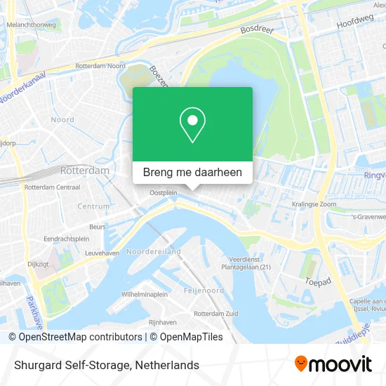 Shurgard Self-Storage kaart