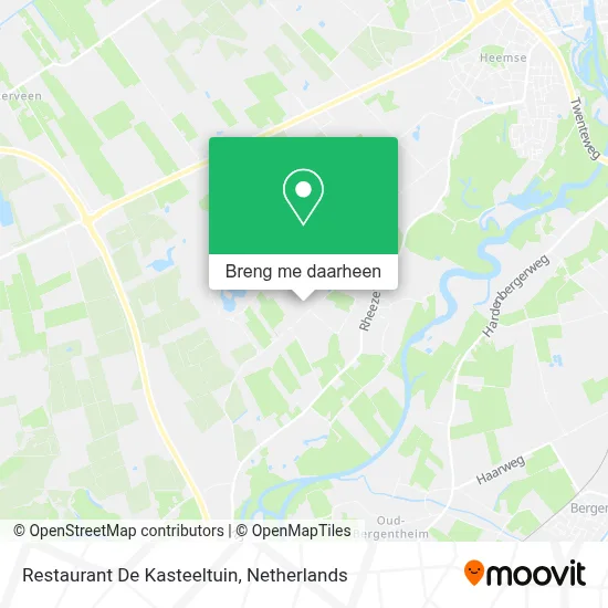 Restaurant De Kasteeltuin kaart