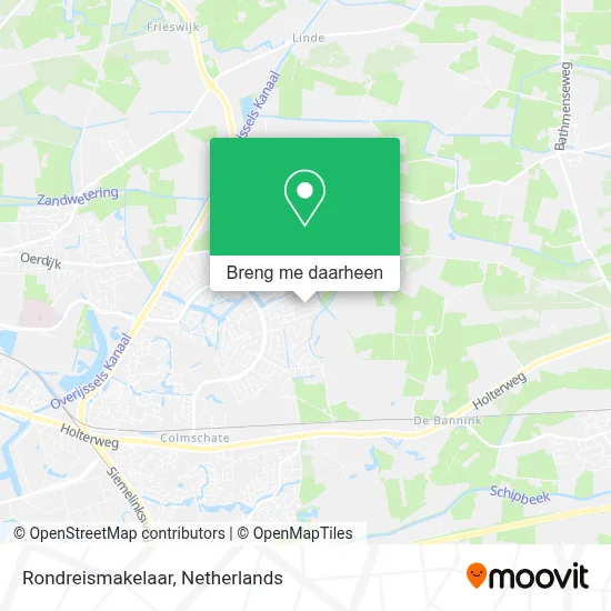 Rondreismakelaar kaart