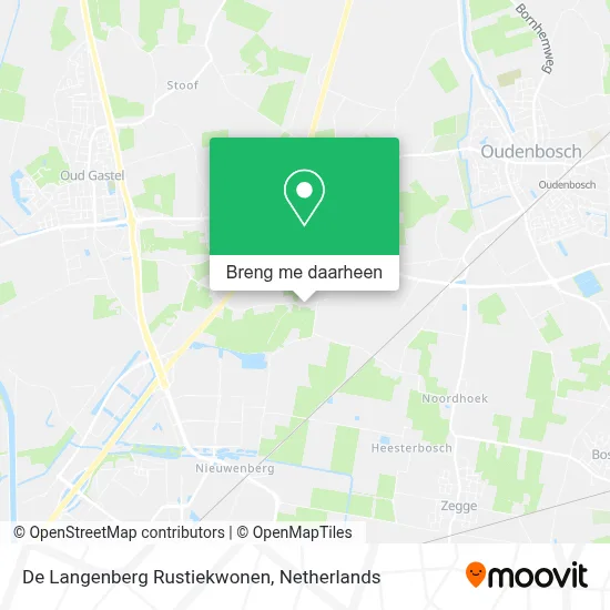 De Langenberg Rustiekwonen kaart