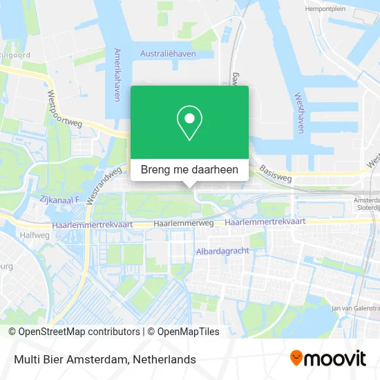 Multi Bier Amsterdam kaart