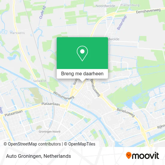 Auto Groningen kaart