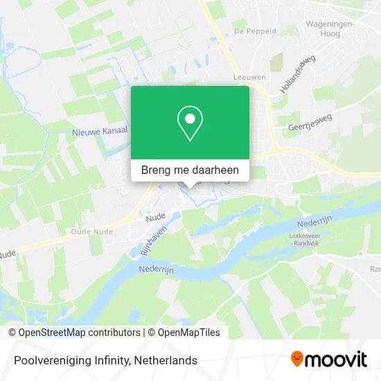 Poolvereniging Infinity kaart