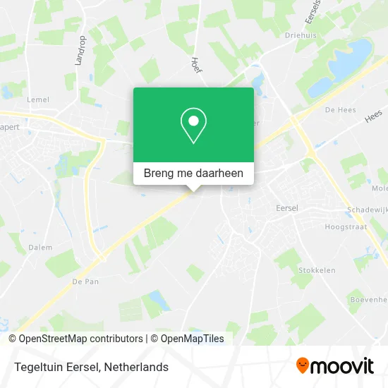 Tegeltuin Eersel kaart