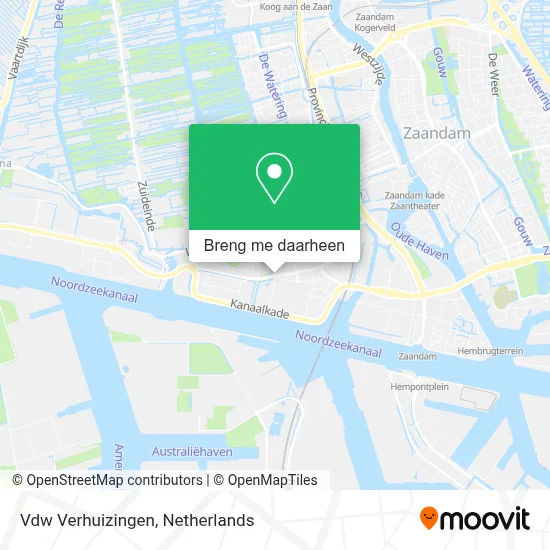 Vdw Verhuizingen kaart
