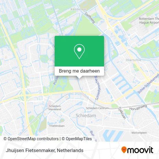 Jhuijsen Fietsenmaker kaart