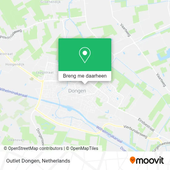 Outlet Dongen kaart