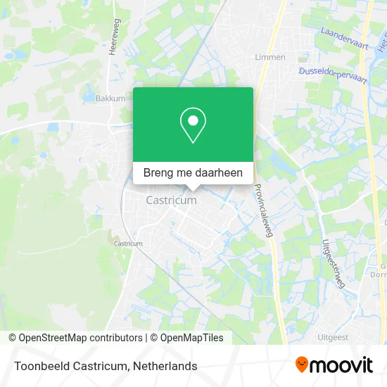 Toonbeeld Castricum kaart