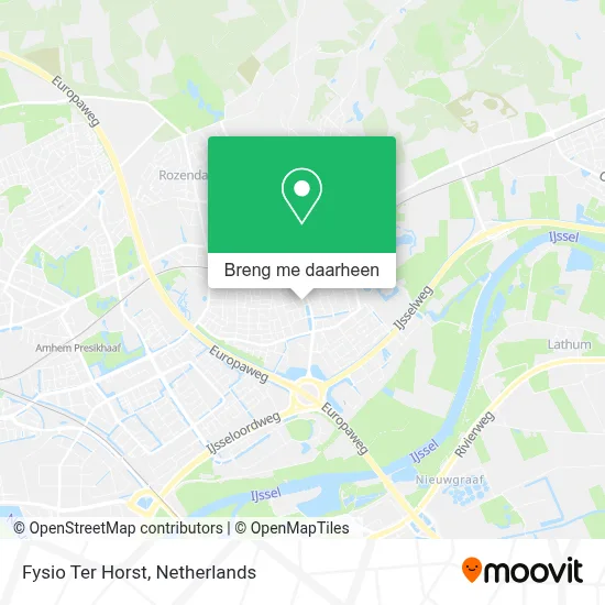 Fysio Ter Horst kaart