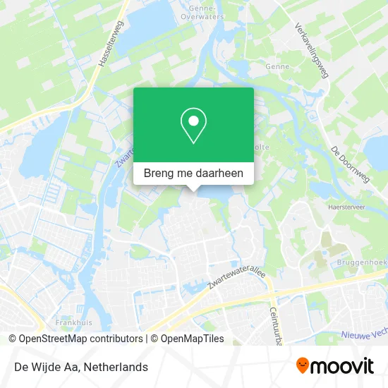 De Wijde Aa kaart