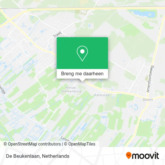 De Beukenlaan kaart