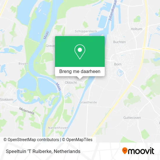 Speeltuin 'T Ruiberke kaart