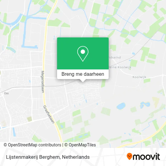 Lijstenmakerij Berghem kaart