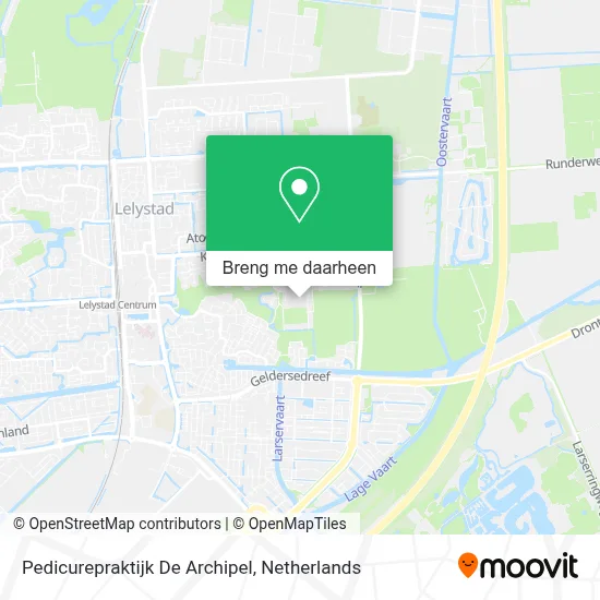 Pedicurepraktijk De Archipel kaart