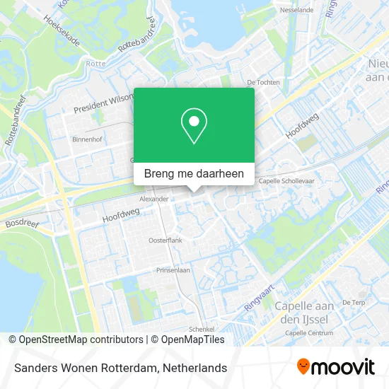 Sanders Wonen Rotterdam kaart