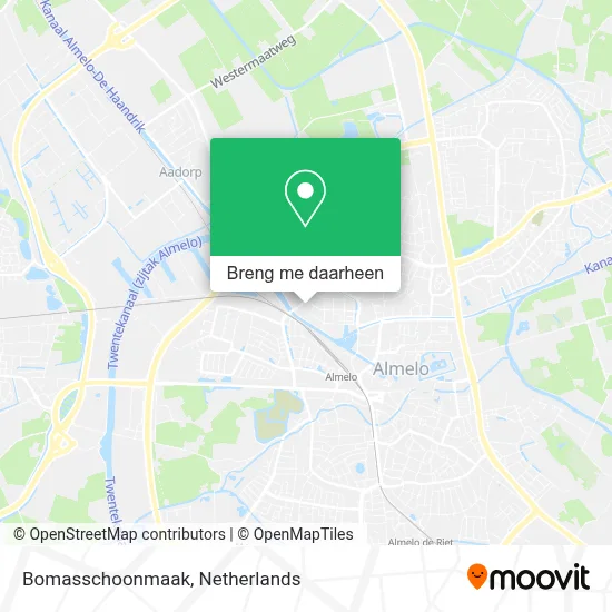 Bomasschoonmaak kaart
