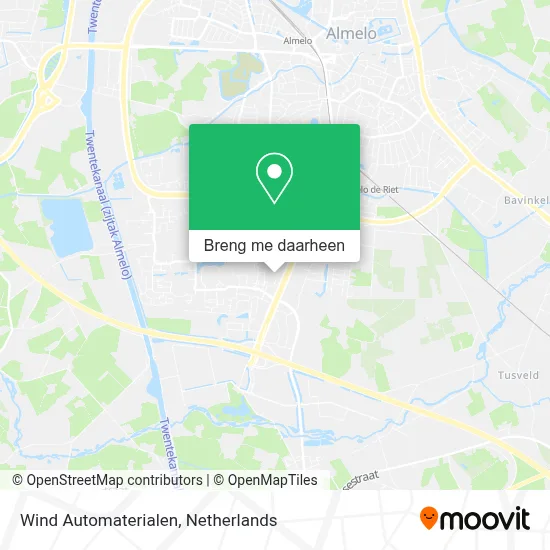 Wind Automaterialen kaart