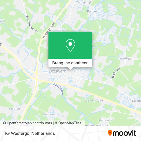 Kv Westergo kaart