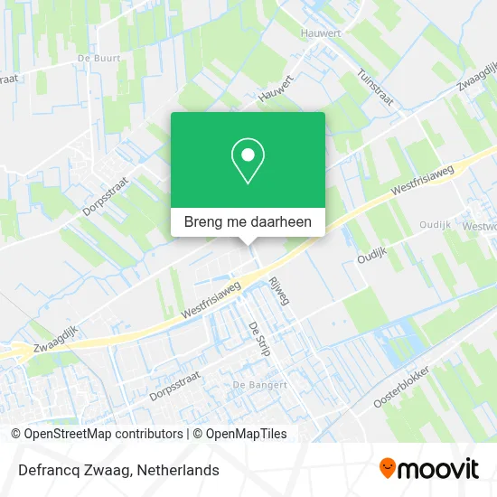 Defrancq Zwaag kaart