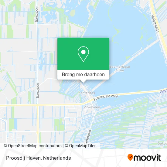 Proosdij Haven kaart