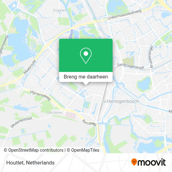 Houtlet kaart