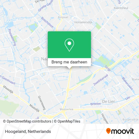Hoogeland kaart