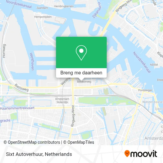 Sixt Autoverhuur kaart