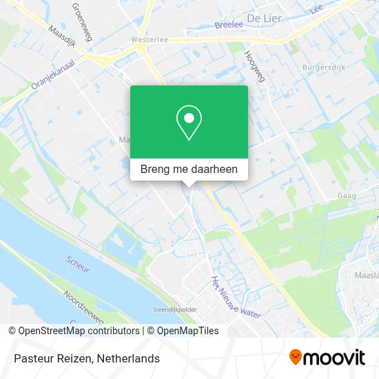 Pasteur Reizen kaart