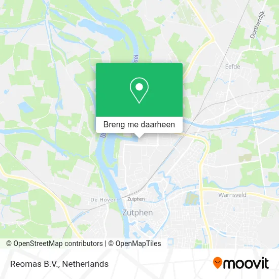 Reomas B.V. kaart